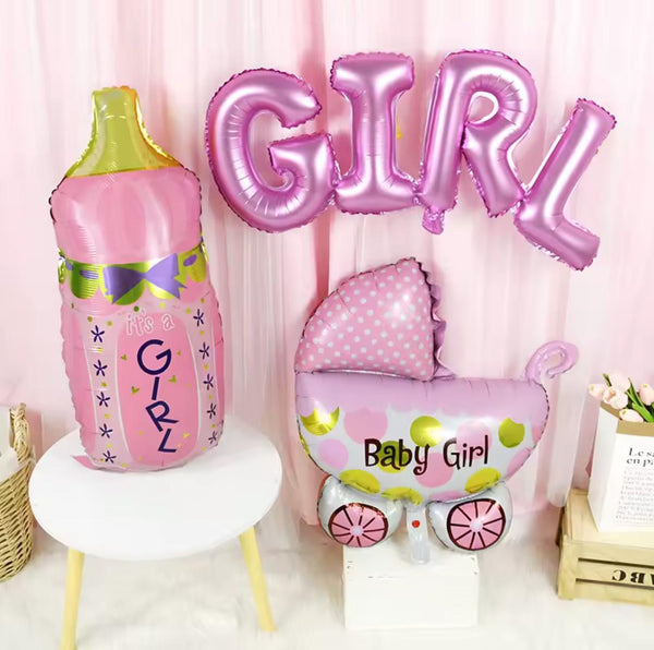 Set 5 baloane figurine IT'S A BOY/GIRL