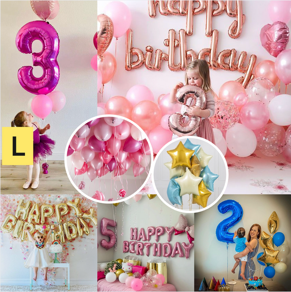 Set Baloane Aniversar Copii (L)