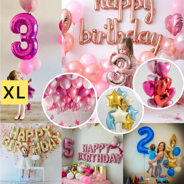 Set Baloane Aniversar Copii (XL)