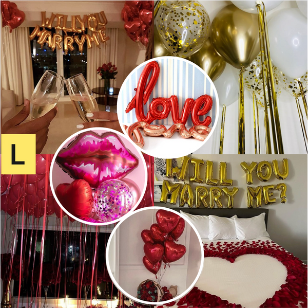 Set Baloane Cerere in Casatorie (L)