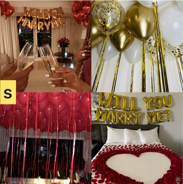 Set Baloane Cerere in Casatorie (S)