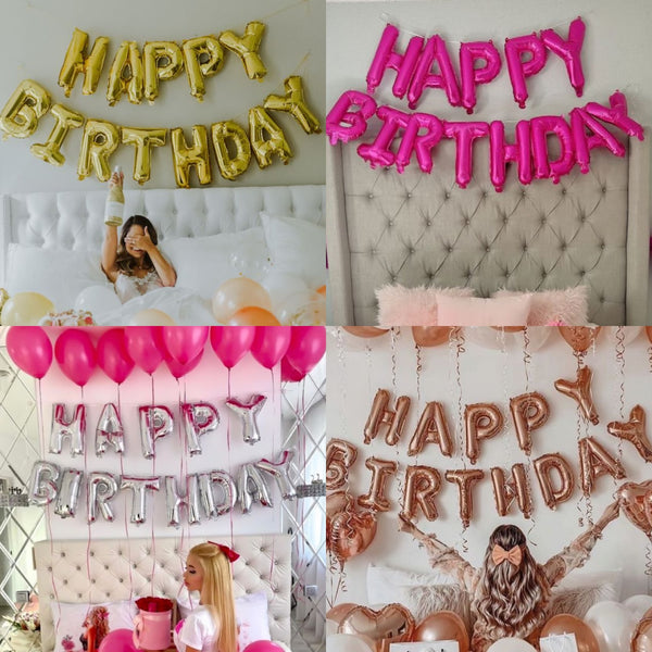 Text baloane HAPPY BIRTHDAY